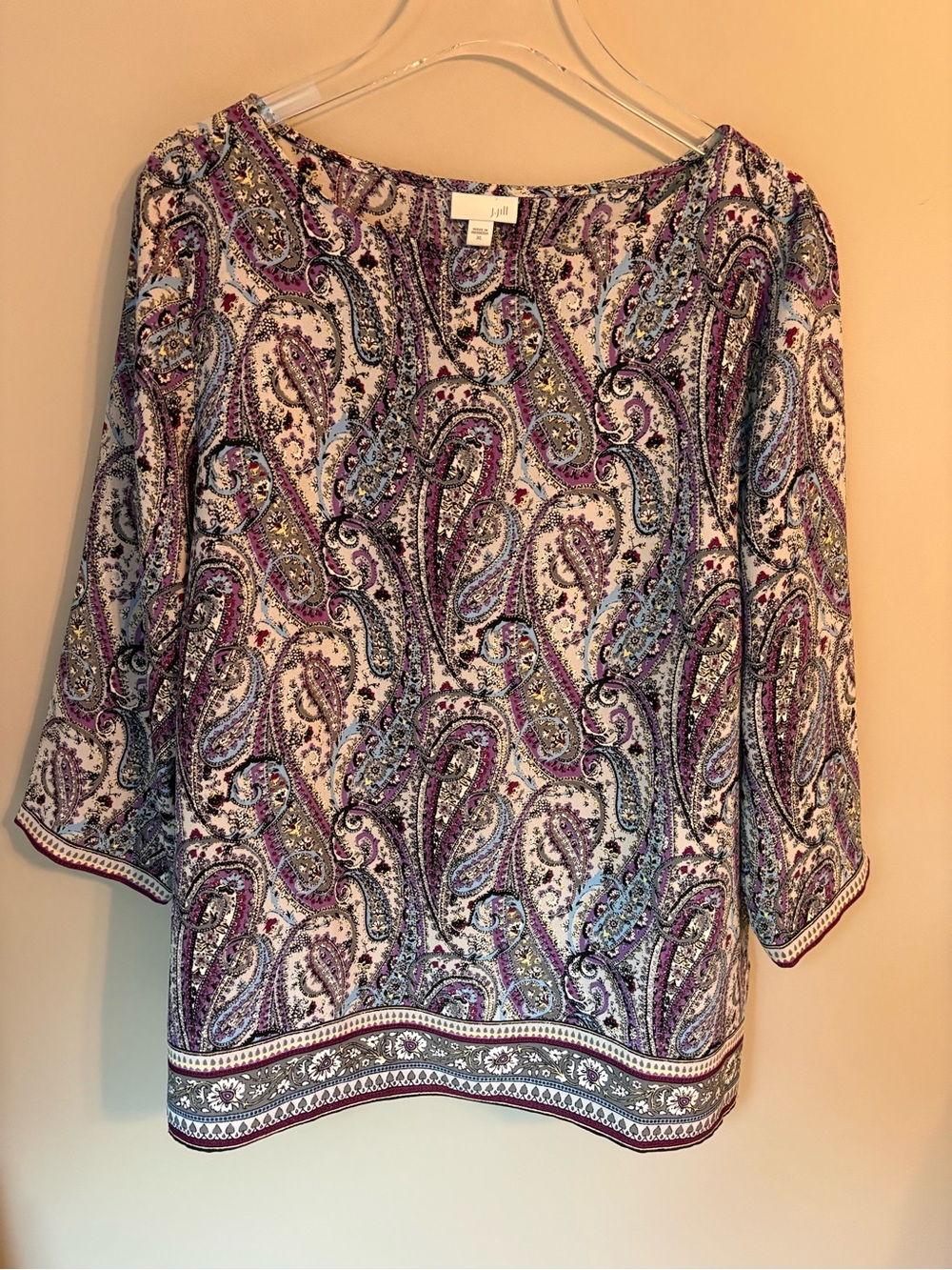 J Jill Paisley Blouse | Women's XL